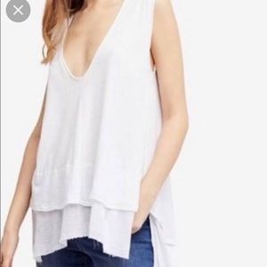 Free People Raw Edge Tank